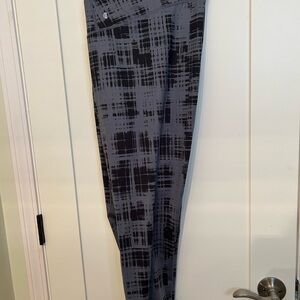 Gray and Black Patterned Leggings